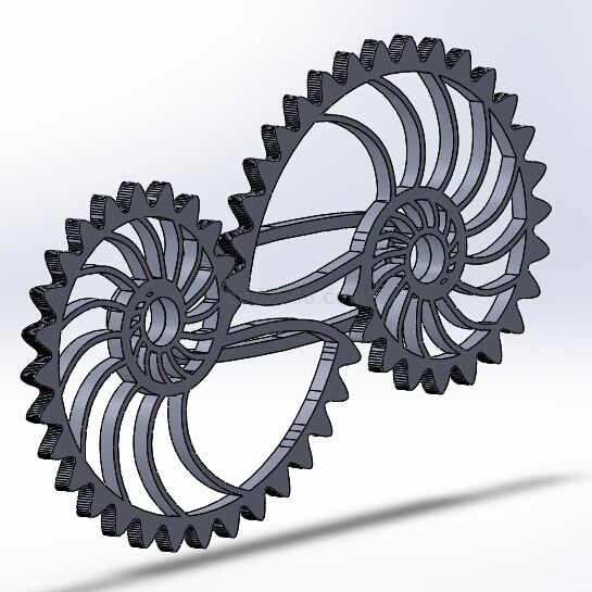 鹦鹉螺齿轮模型solidworks格式