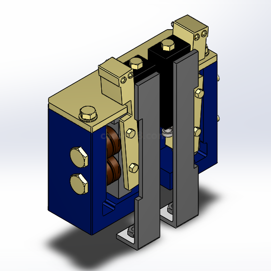 电梯安全钳bq2500渐进式3d模型solidworks格式电梯配件模型电梯配件3d