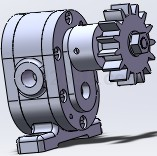 solidworks模型齿轮油泵装配体