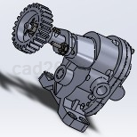 solidworks模型立式齿轮油泵装配体
