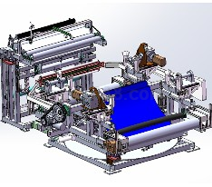 自动挤压辊卷成型设备CAD全图