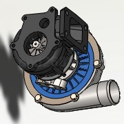 Solidworks涡轮增压器模型