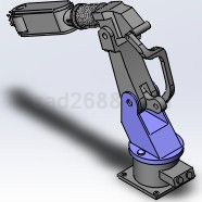 工业机器人手臂3D模型Solidworks格式