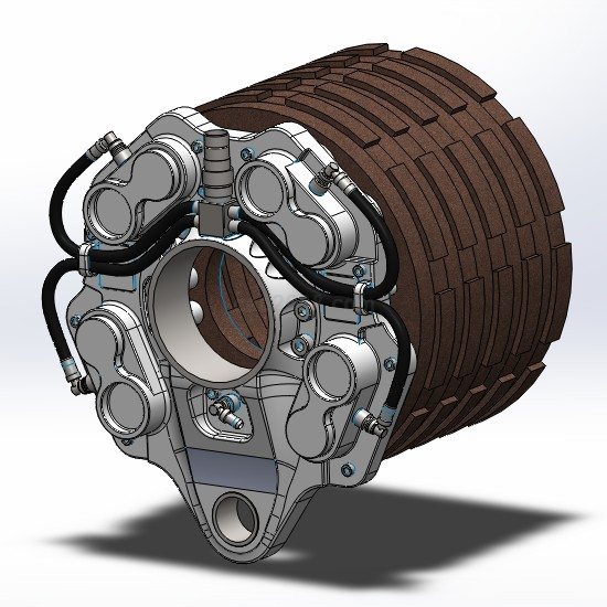 solidworks飞机刹车片