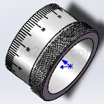 solidworks简单做的刻度环3D模型