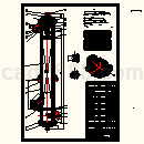 氨气吸收填料塔装配图CAD图纸