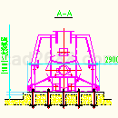 可逆反击锤式破碎机(2张图)CAD图纸