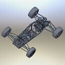 方程式赛车底盘Solidworks模型