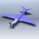 布加迪100P飞机3D模型Solidworks模型