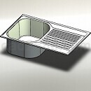 厨房水槽模型Solidworks格式