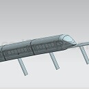 磁悬浮列车模型Step/iges/stl格式