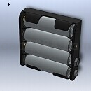 4xAA 电池座模型Solidworks格式