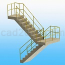 楼梯模型Step/iges/stl格式