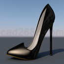 3D打印模型时尚高跟鞋