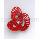 3D打印模型艺术三叶碗
