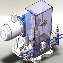 NEWPORT系列隔膜压缩机模型Solidworks设计