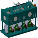 HPU-5000L-75KW×4电机泵组Solidowrks设计
