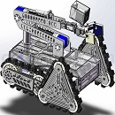 移动救援机器人模型Solidworks设计