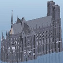 兰斯大教堂模型PROE设计