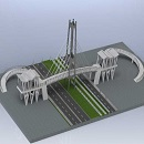人行天桥模型Solidworks设计
