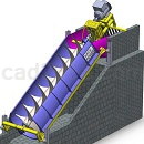 阿基米德螺旋机Solidworks设计