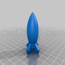 3D打印模型蛋形玩具火箭