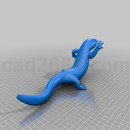 3D打印模型壁虎4
