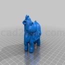3D打印模型母牛