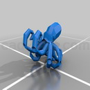3D打印模型战斗的鱿鱼