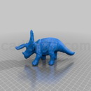 3D打印模型低头觅食的三角龙