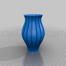 3D打印模型纹络花瓶