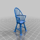 3D打印模型温莎椅