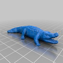 3D打印模型鳄鱼