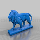 3D打印模型狮子雕像