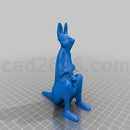 3D打印模型袋鼠