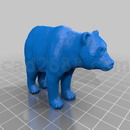 3D打印模型正在捕食的熊