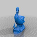 3D打印模型鸭子雕塑