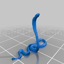 3D打印模型眼镜王蛇