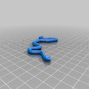 3D打印模型弯曲的蛇