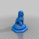 3D打印模型石狮