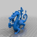 3D打印模型龙雕像