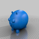 3D打印模型小猪存钱罐