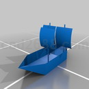 3D打印模型帆船