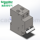 施耐德小型断路器C65N 2P2模型Solidworks设计