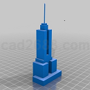 美国的帝国大厦3D打印模型STL格式