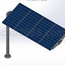 停车场太阳能电池板3D模型STEP格式