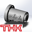 THK球保持器型滚珠丝杠3D模型IGS格式