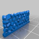 3D打印模型石头墙壁