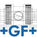 +GF+手动球阀375型真联合球阀CAD图纸DWG格式