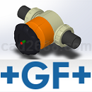 +GF+PE-阀门ecoFIT聚乙烯工业-公制3D模型STP格式